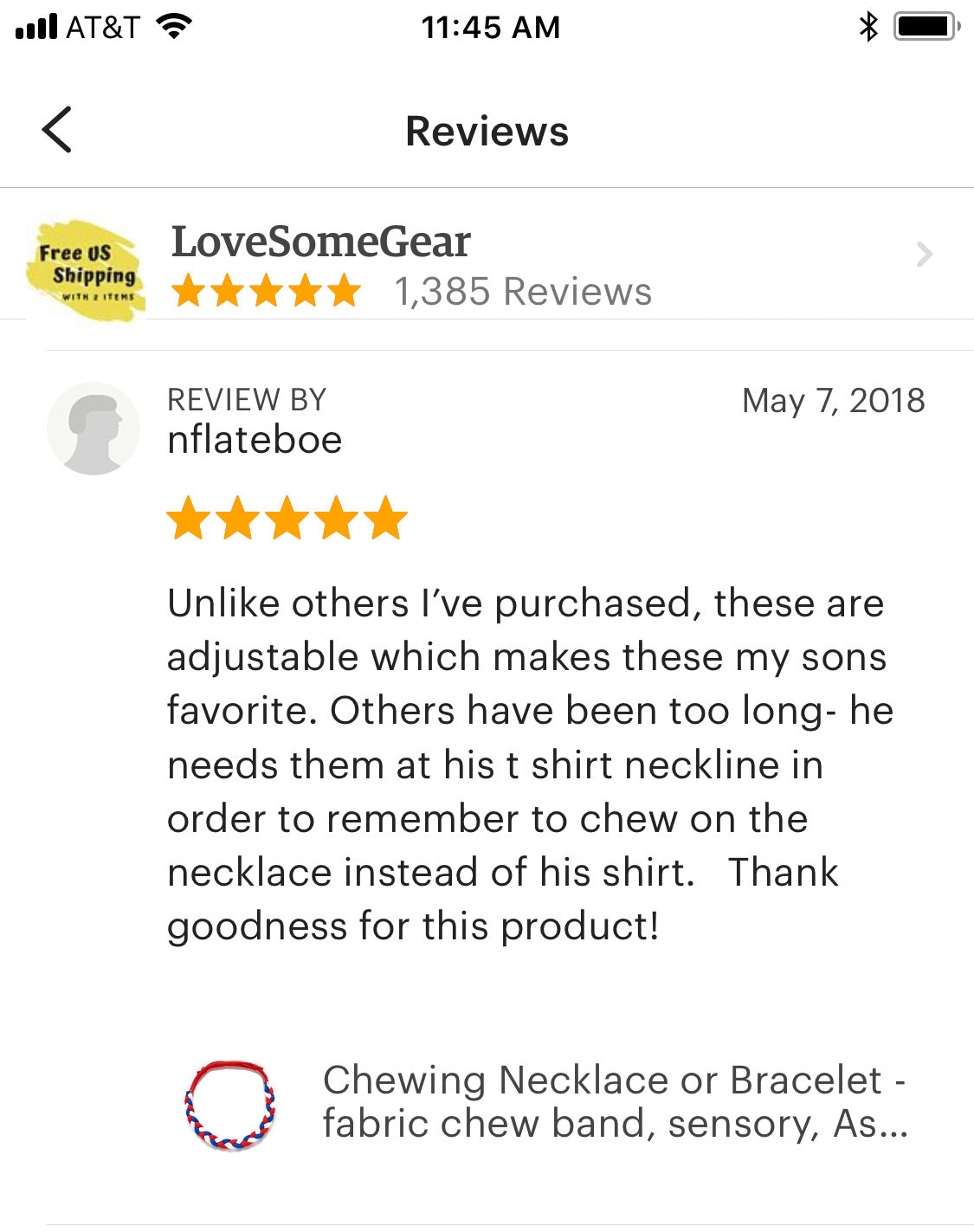 Fabric Chewy Necklace for autism, adhd, sensory processing and more – Love  Some Gear Inc