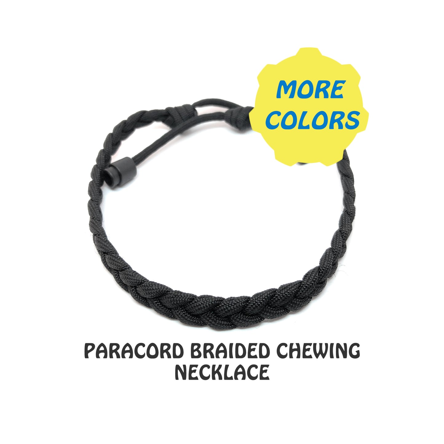 Paracord Braid Chew Necklace - Breakaway clasp