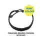 6 PACK Paracord Braid Chew Necklace - Breakaway clasp