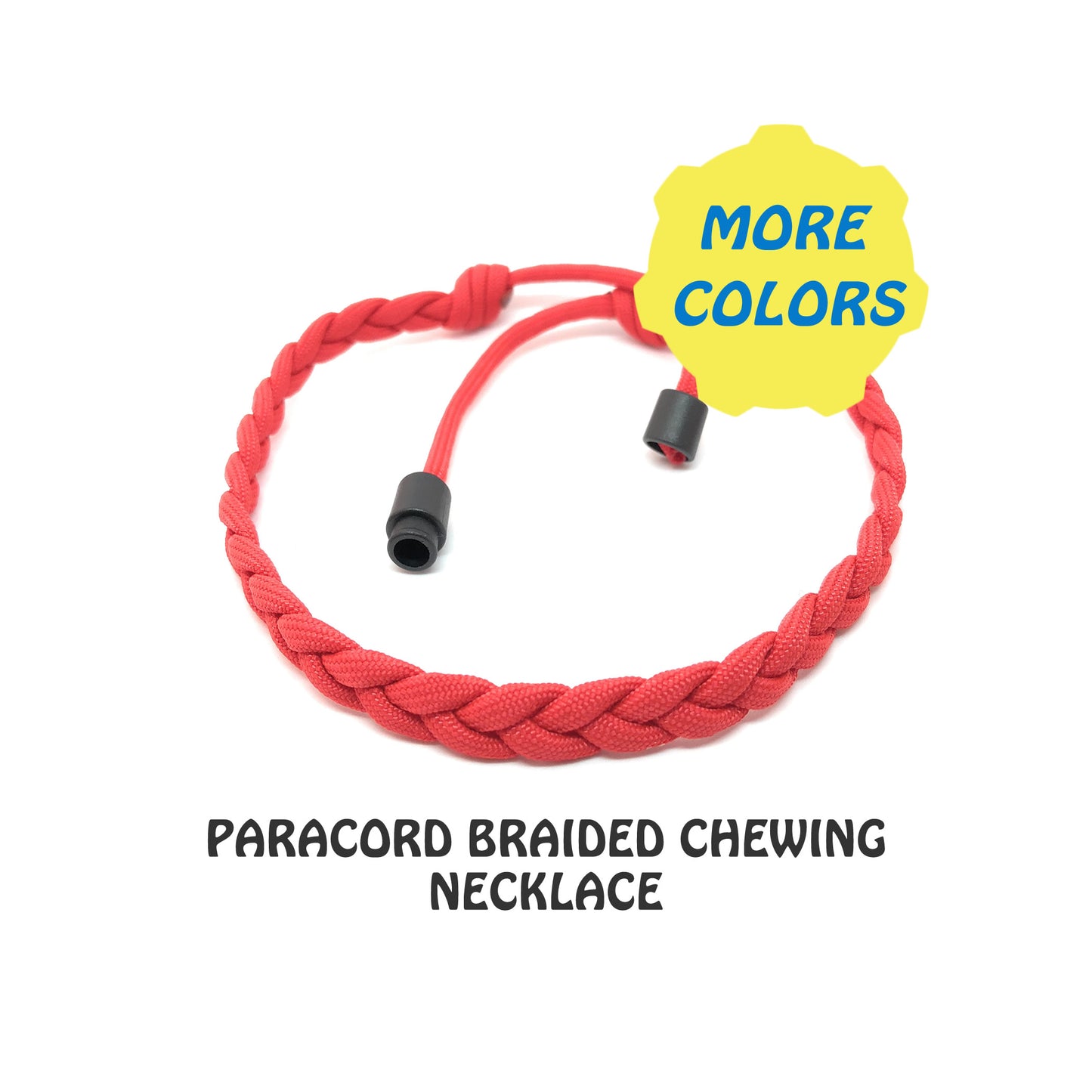 Paracord Braid Chew Necklace - Breakaway clasp